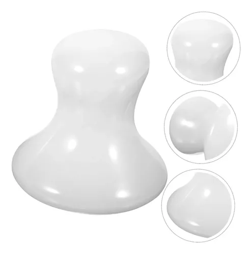 Set 2 Gua Sha De Jade Blanco Para Masajes Y Spa