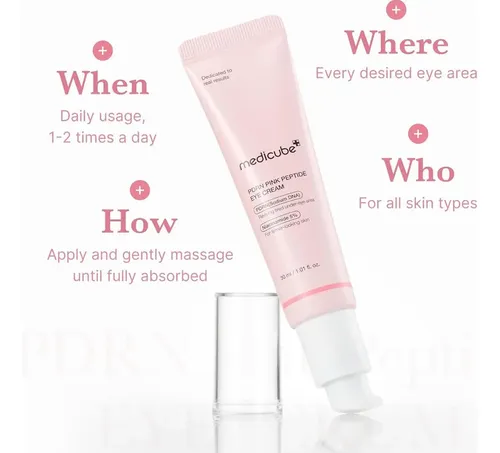 Medicube Pdrn Pink Peptide Eye Crema Para Contorno De Ojos