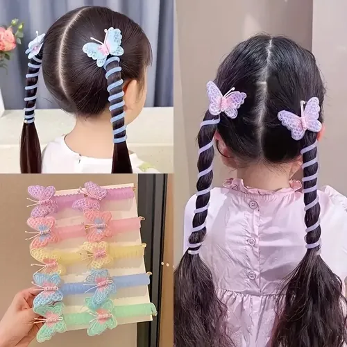 Cintas Para El Pelo Con Forma De Mariposa Para Teléfono, 5 U 5pcs