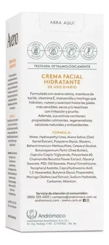 Crema Aveno Facial Para Pieles Secas Y Sensibles 50 Gr