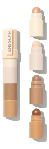 Contorno E Iluminador Sheglam Lápiz Bronceador Facial Medium
