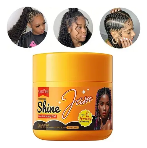 Gel Shine Para Definición De Trenzas Africanas, Peinados