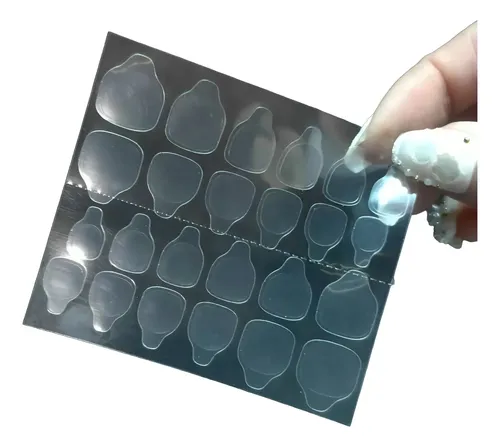 48 Sticker Bifaz Press On Uñas Postizas Gel Acrílico