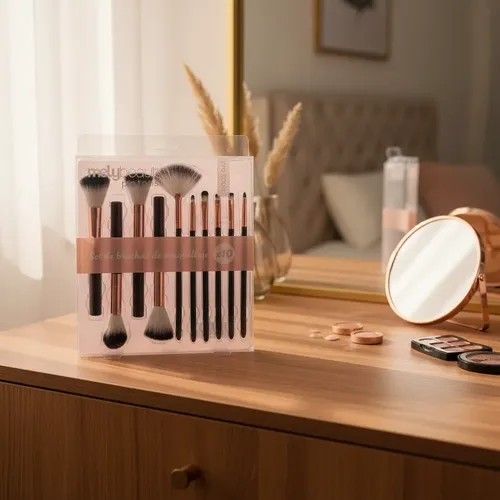 Set 10 Brochas De Maquillaje Profesional Mely Beauty