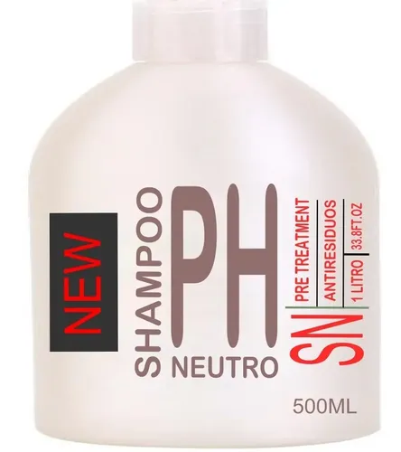 Shampoo Neutro Pre Tratamiento Alisado Antiresiduos 500 Ml