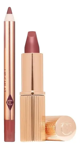Set de Labial y Delineador Charlotte Tilbury Pillow Talk Medium Mate