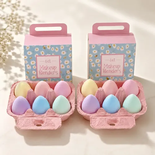 Set X2- 12 Esponjas Maquillaje Blender Para Base Y Corrector