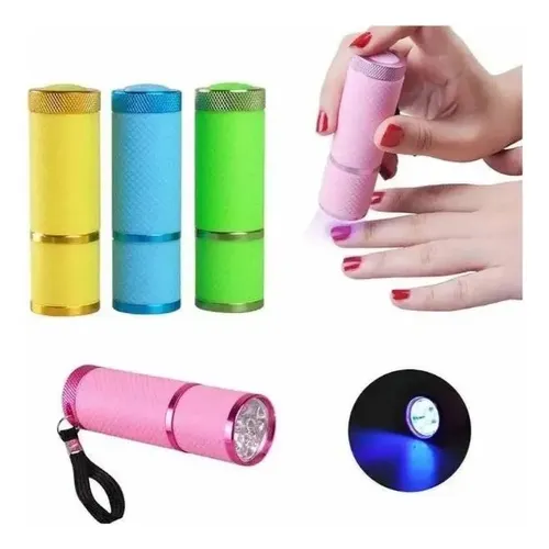 Sticker De Gel Autoadhesivos Nail Wraps + Linterna Uv Led Foto