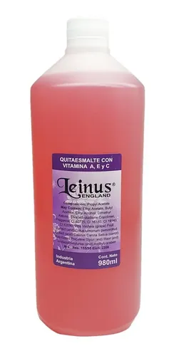 Quita Esmalte Uñas Profesional Manicuria Pedicura Leinus 1lt