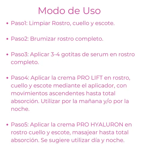 Rutina Skincare Flacidez Firmeza Lifting Piel Mixta Idraet