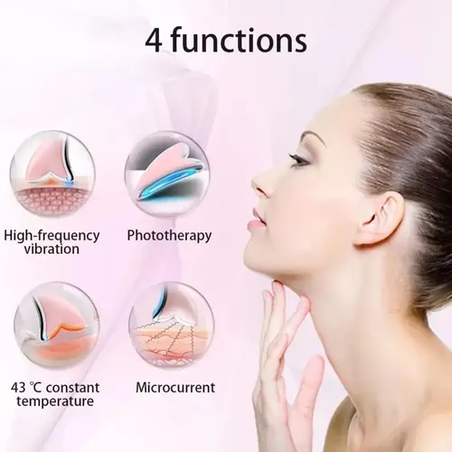 Masajeador Guasha Electrico Facial Cuello Calor Fototerapia