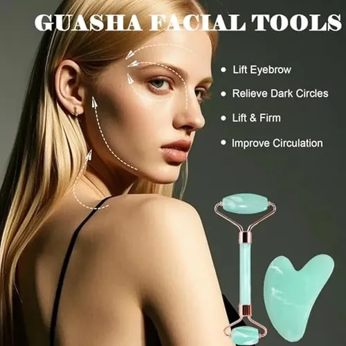 Set De Herramientas Y Rodillos Para Masaje Facial, Masajeado