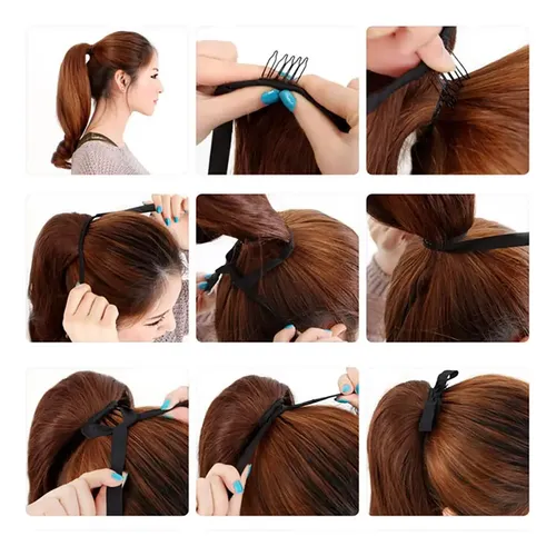 Cola Pelo Sintético Con Cinta 70cm De Largo Lacia Ponytail
