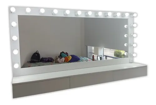 Espejo Maquillaje 70×60 Led 7 Luces Hollywood Todoespejos