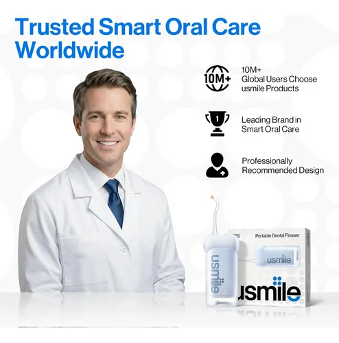 Usmile Irrigador Portátil 95 Días Batería 4 Modos Azul