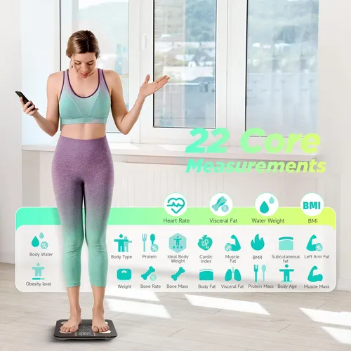 Smart Scale Runstar For Body Weight W/ 8-in-1 Va Display