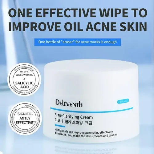 Crema Facial Aclarante Anti Acné Deleventh Con Pantenol