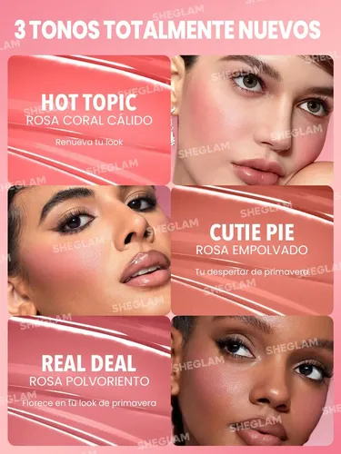Sheglam Color Bloom Rubor Liquid Gel Cream Pigmentation Tono Del Maquillaje Cutie Pie