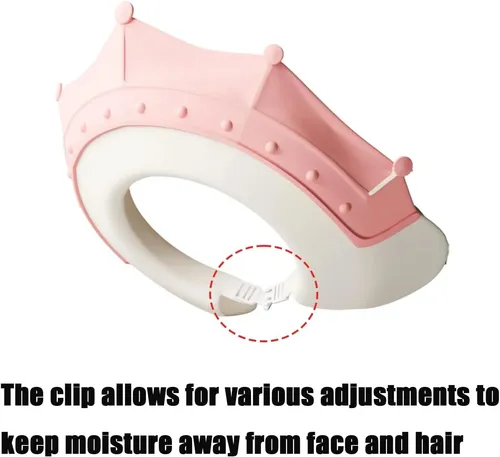 Gorro De Ducha De Silicona Para Bebés Y Niños Rosa Claro
