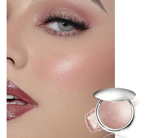 Maquillaje Iluminador Facial Champagne Glow Shimmer, Soft Pi