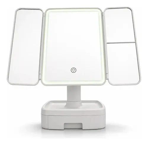 Espejo Inteligente C/luz Led Aumento 2x 3x 10x Base Y Cajon
