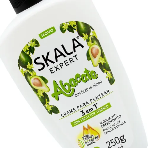 Skala Abacate Crema De Peinar Protector Termico Vegano 250gr
