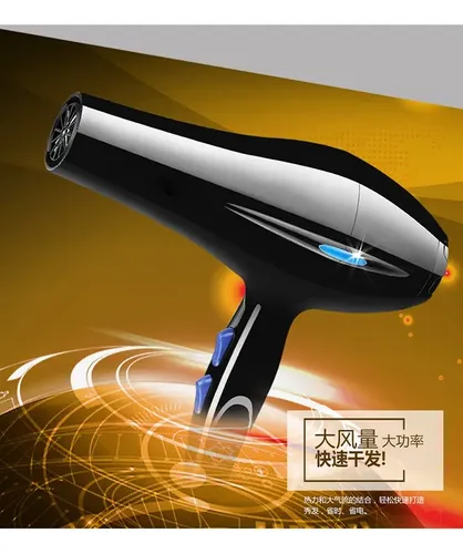 Secador De Pelo Black Rice 8020, Kit Con 7 Piezas