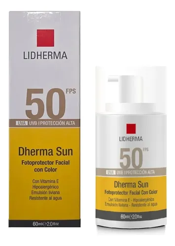 Protector Solar Dherma Sun C/ Color Fps 50 Uvb/uva Lidherma