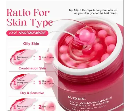 Crema Facial Koec Txa Niacinamide 5% En Cápsulas 50g