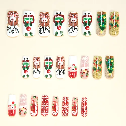Pegatinas Navideñas Para Decoración De Uñas En Polvo