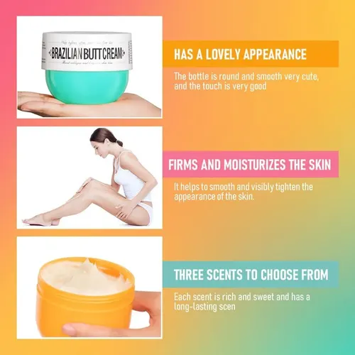 Crema Reafirmante Para Glúteos Fyeboo 80 Ml Con Aroma Coco