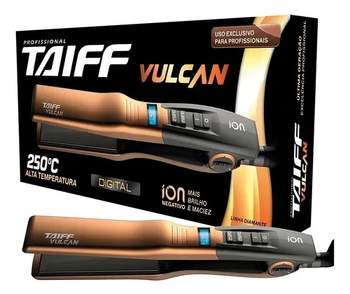 Plancha De Pelo Taiff Diamante Vulcan Cobre Y Gris 110v/22