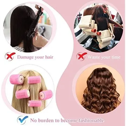 6 Rulos De Plástico Para El Cabello, Rizadores, Flequillo, R