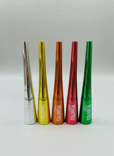 Delineador Líquido Tejar Colorful Punta Pluma Colores 3 Uni Brillante