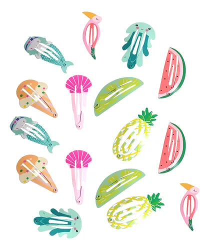 M 16 Pinzas Para El Pelo Para Niñas, Broches Con Forma De P