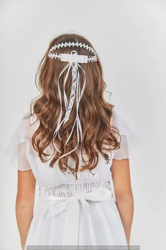 Accesorio Cabello Niña Comunion Cortejo Casco Nena Pelo