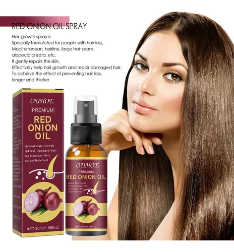 Caceite De Cebolla Para El Crecimiento Del Cabello 2pz .
