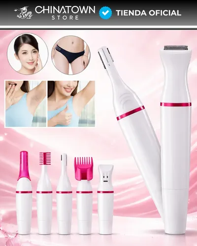 Depiladora Afeitadora Mujer 5 En 1 Facial Corporal Sin Dolor