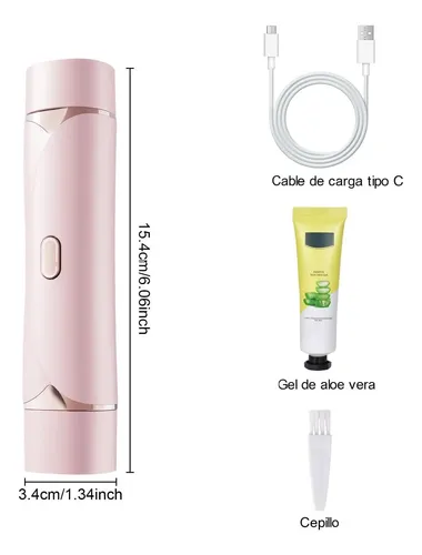 Depiladora Mujer Bikini Afeitadora Rasuradora Electrica Rosa
