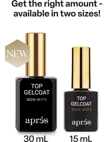 Esmalte Gel Top Coat Brillante Aprés 15ml Sin Wipe
