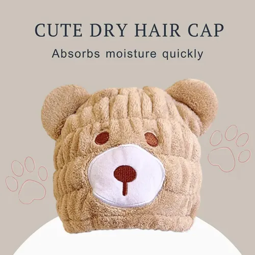 Toalla Microfibra Para Cabello Niños, Gorra Qzds