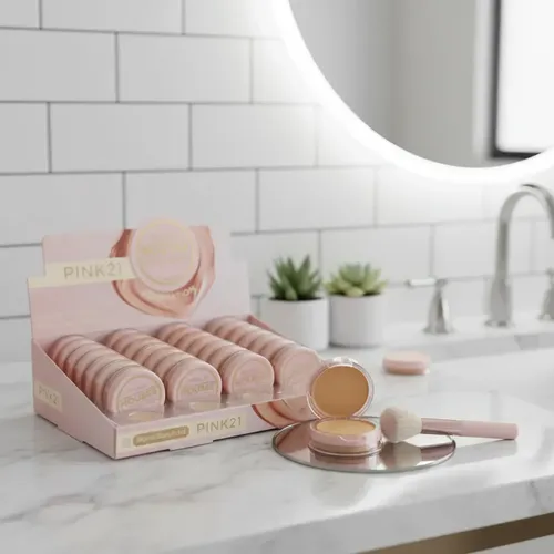 Base De Maquillaje Mousse Natural Touch Fundation Pink 21
