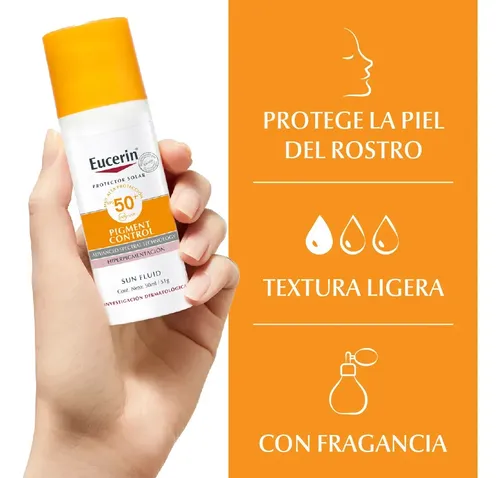 Protector Solar Facial Eucerin Pigment Control Fps 50+ 50ml
