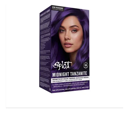 Tinte Semipermanente Splat Midnight Tanzanite Kit Completo