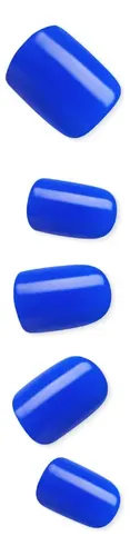 Uñas Postizas Bliss | Impress Color Press-on Nails Adhesivas Color Azul Francia Summertime