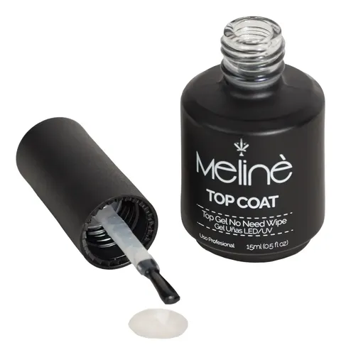 Meline Esmalte Top Coat Semipermanente Gel Led/uv 15ml
