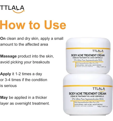Tratamiento Para Acné En Glúteos Ttlala 83.8g