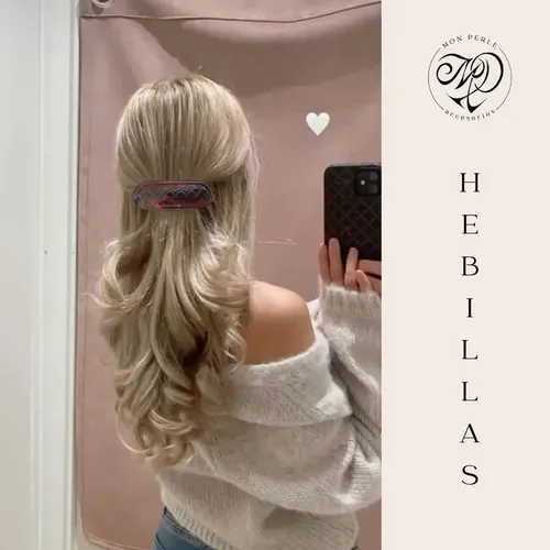 Hebillas y broches para el pelo Marqui Clasicas grandes color carey de 1