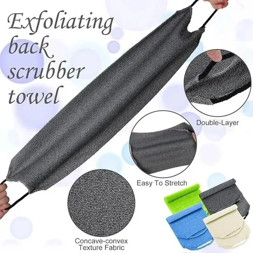 Ad 5pc Toalla De Baño Exfoliante Con Asas