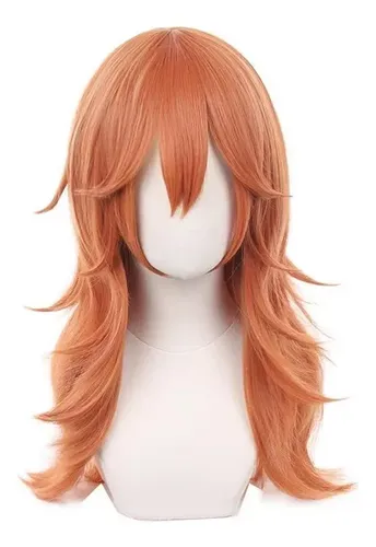 Peluca Cosplay Angel Devil Chainsaw Man Fibra Resistente Al